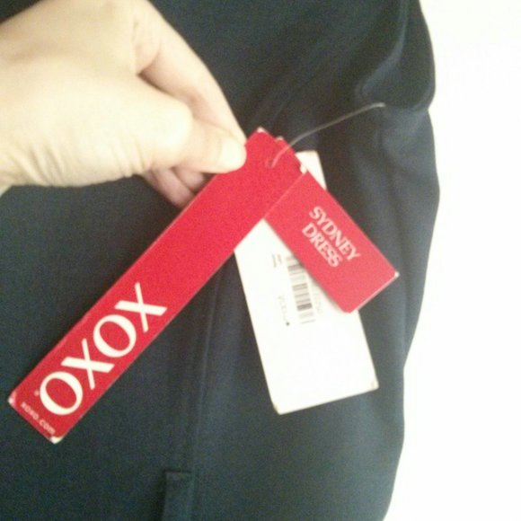 NWT Navy Peplum Sheath Dress NWT Size 0 Careerwear Office Cocktail  Party Work - Picture 4 of 9